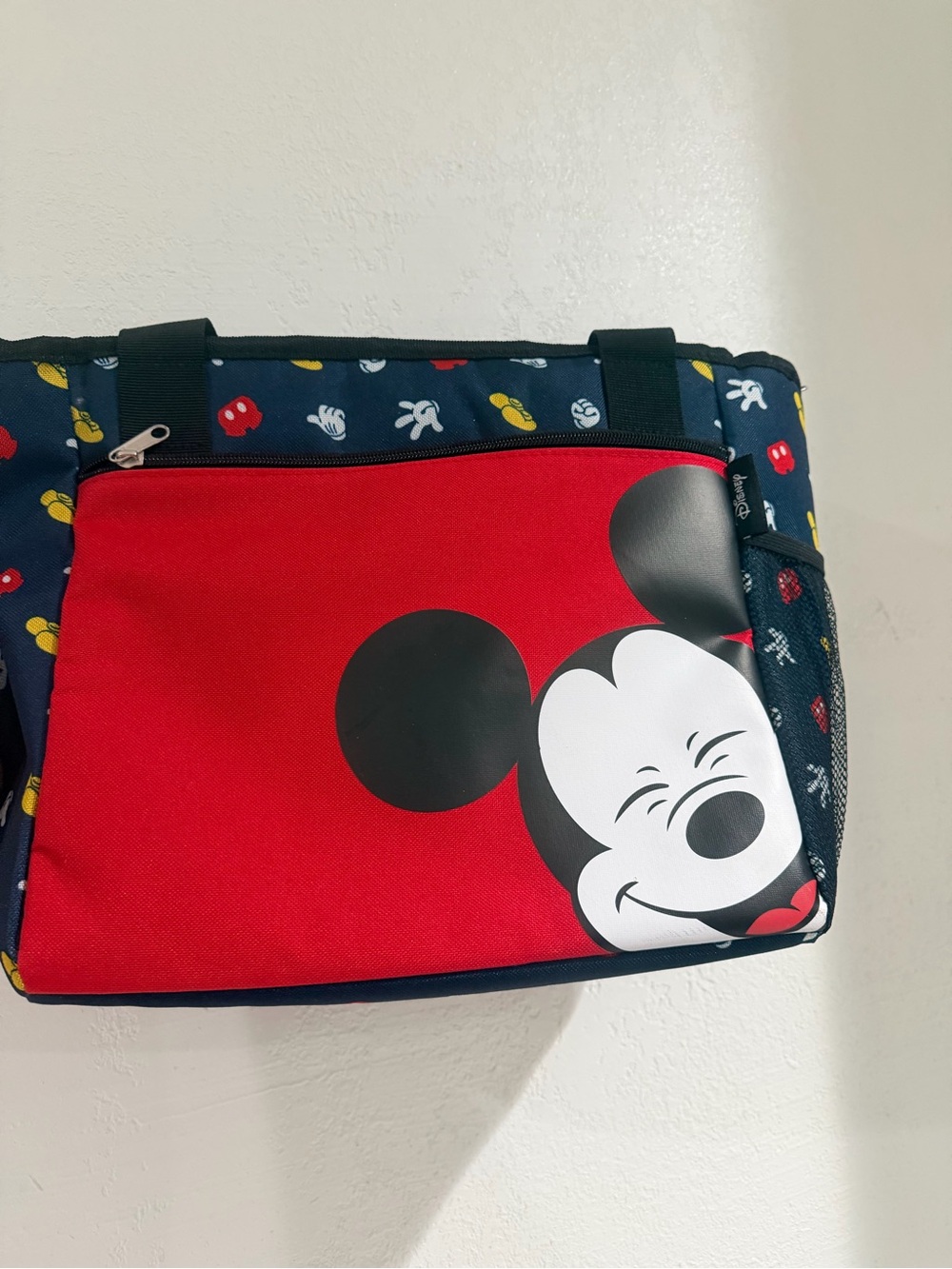 Disney Red & Navy Mickey Face Tote Bag
